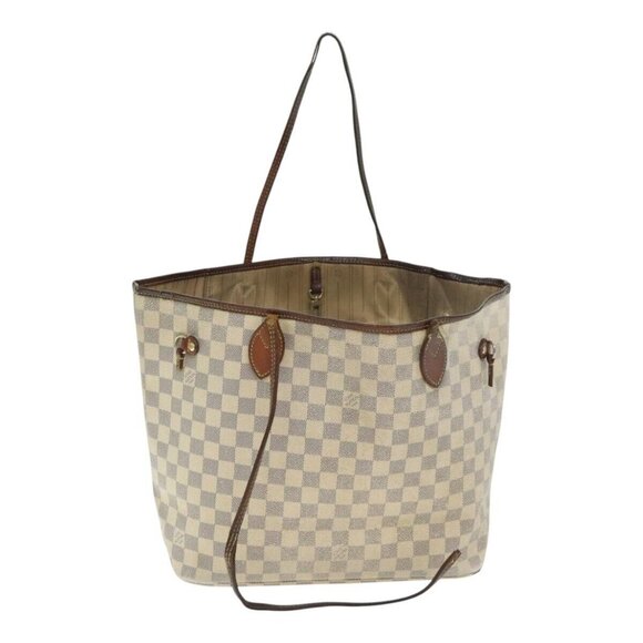 LOUIS VUITTON Damier Azur Neverfull MM Tote Bag - Picture 1 of 15